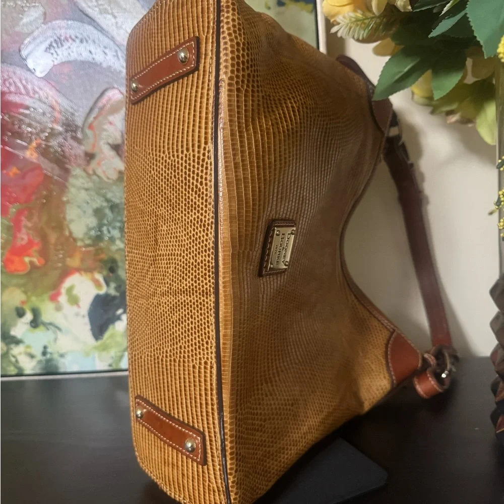 Dooney & Bourke Brown Textured Shoulder Bag